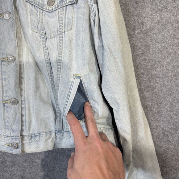 Levi Strauss & Co. Gils Original Trucker Jacket Distressed Wash Size XL - Picture 7 of 14